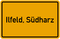 City Sign Ilfeld, Südharz