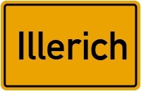 Ortsschild von Gemeinde Illerich in Rheinland-Pfalz