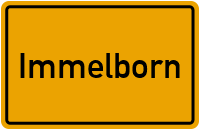 Ortsschild von Gemeinde Immelborn in Thüringen