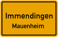 Säntisstraße in ImmendingenMauenheim