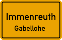 Straßen in Immenreuth Gabellohe