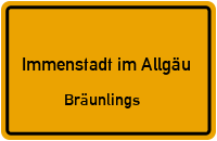 Bergstättstraße in Immenstadt im AllgäuBräunlings