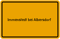 City Sign Immenstedt bei Albersdorf