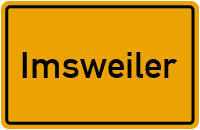 Ortsschild von Gemeinde Imsweiler in Rheinland-Pfalz