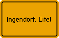 City Sign Ingendorf, Eifel