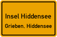 Dorfstraße in Insel HiddenseeGrieben, Hiddensee
