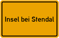 City Sign Insel bei Stendal