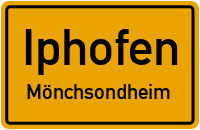 Straßenverzeichnis Iphofen Mönchsondheim