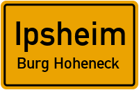 Straßen in Ipsheim Burg Hoheneck