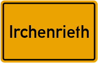 Ortsschild von Gemeinde Irchenrieth in Bayern