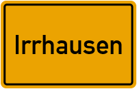 Ortsschild von Gemeinde Irrhausen in Rheinland-Pfalz