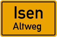 Steinackerweg in IsenAltweg