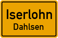 Straßenverzeichnis Iserlohn Dahlsen