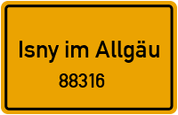 Straßen in 88316 Isny im Allgäu
