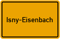 City Sign Isny-Eisenbach