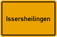 Ortsschild von Gemeinde Issersheilingen in Thüringen