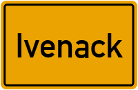 Ortsschild von Ivenack in Mecklenburg-Vorpommern