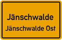 Friedensstraße in JänschwaldeJänschwalde Ost