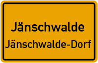 Bahnhofstraße in JänschwaldeJänschwalde-Dorf