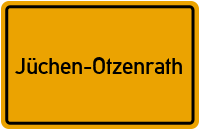 Ortsschild Jüchen-Otzenrath