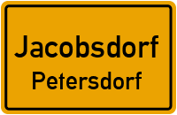 Kurze Straße in JacobsdorfPetersdorf