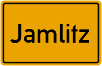 Ortsschild von Gemeinde Jamlitz in Brandenburg