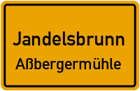 Straßenverzeichnis Jandelsbrunn Aßbergermühle