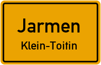 Straßen in Jarmen Klein-Toitin