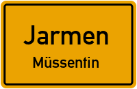 Straßen in Jarmen Müssentin
