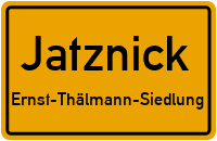 Waldstraße in JatznickErnst-Thälmann-Siedlung