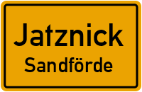 Sandförder Dorfstraße in JatznickSandförde