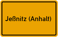 City Sign Jeßnitz (Anhalt)