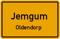 Upgangsweg in JemgumOldendorp