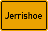 Ortsschild von Gemeinde Jerrishoe in Schleswig-Holstein