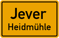 Bundesstraße in JeverHeidmühle