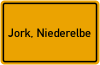 City Sign Jork, Niederelbe