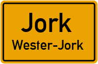 Kurze Straße in JorkWester-Jork