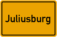 Ortsschild von Gemeinde Juliusburg in Schleswig-Holstein