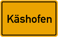 Ortsschild von Gemeinde Käshofen in Rheinland-Pfalz
