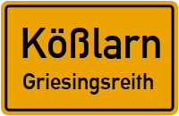 Straßenverzeichnis Kößlarn Griesingsreith