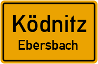 Straßenverzeichnis Ködnitz Ebersbach