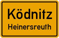 Straßenverzeichnis Ködnitz Heinersreuth