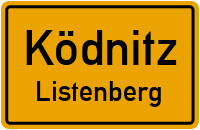 Straßenverzeichnis Ködnitz Listenberg
