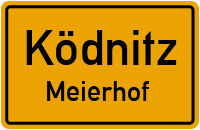 Straßen in Ködnitz Meierhof
