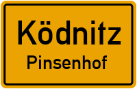 Straßen in Ködnitz Pinsenhof