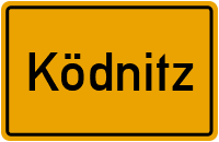 Ortsschild von Gemeinde Ködnitz in Bayern