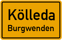 Lossaer Straße in KölledaBurgwenden