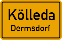 Straße nach Kölleda in KölledaDermsdorf