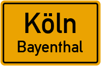 Straßenverzeichnis Köln Bayenthal
