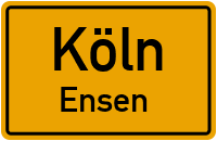 Straßenverzeichnis Köln Ensen